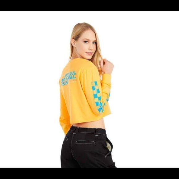 Vans Highway Long Sleeve Crop Tee XS - Picture 7 of 9